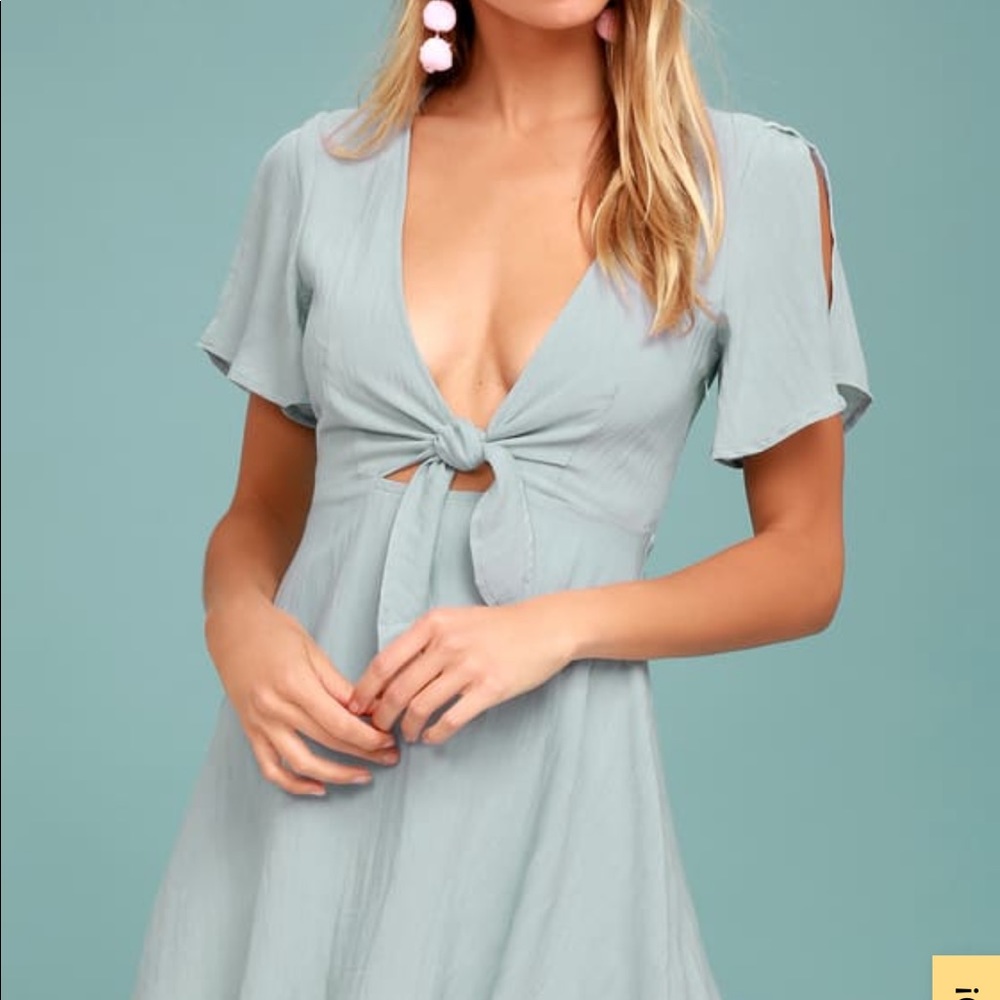 Lulu’s Flutter Top Lilac Dress
